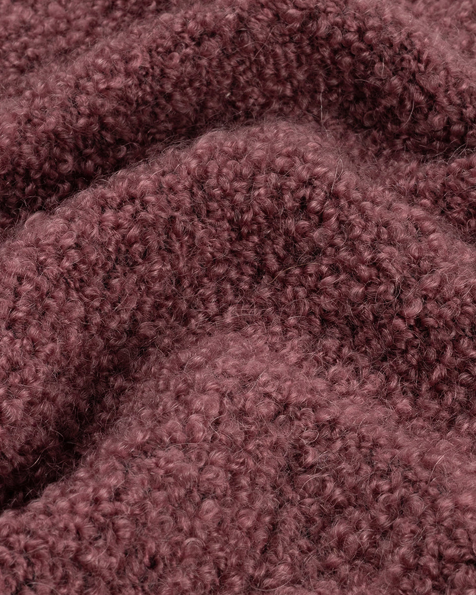 DC Bouclé Top Aubergine