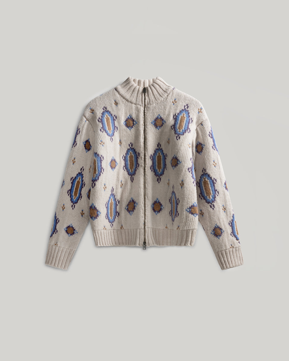 DC Intarsia Knit Cream