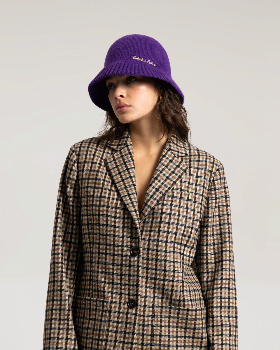 DC Knitted Bucket Hat Purple