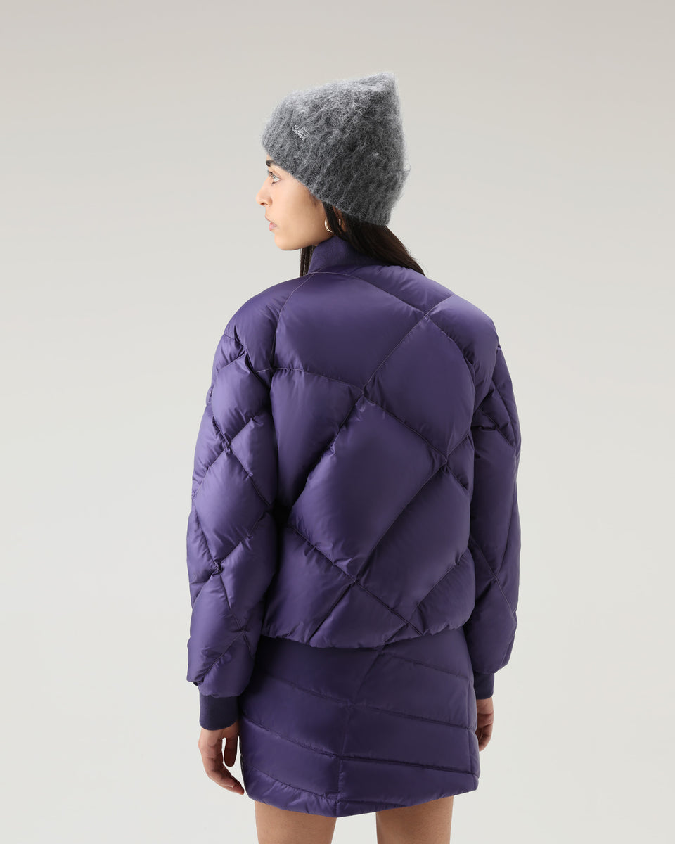 DC Quilted Bomber Dark Violet