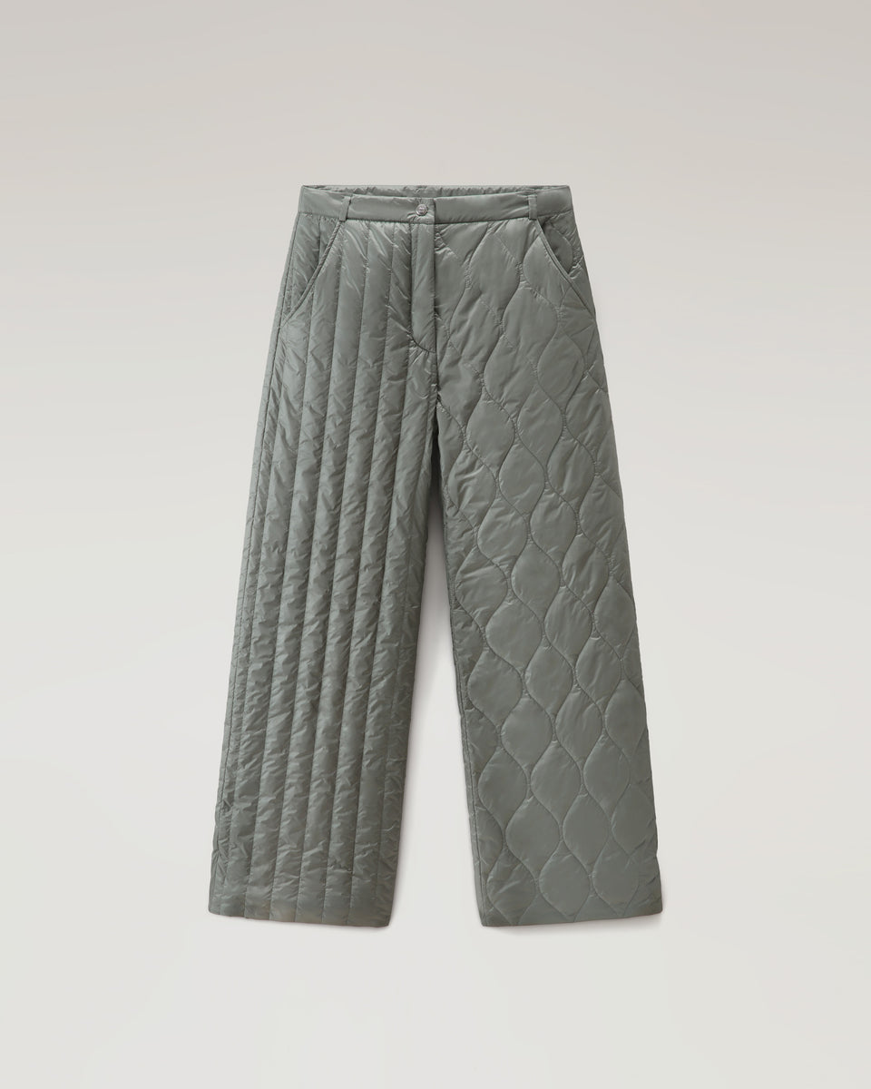 DC Quilted Trousers Thyme Green