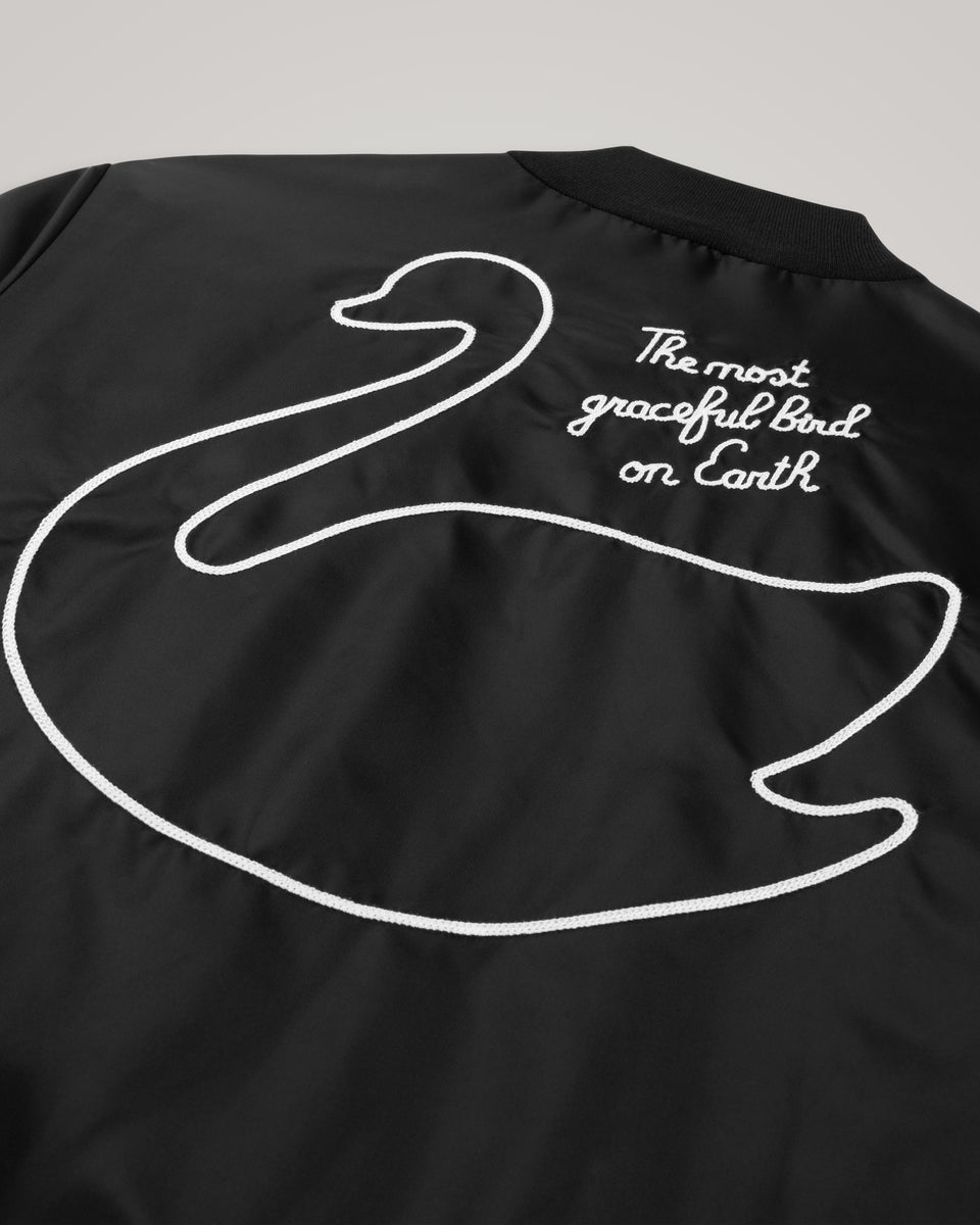 DC Swan Bomber Black