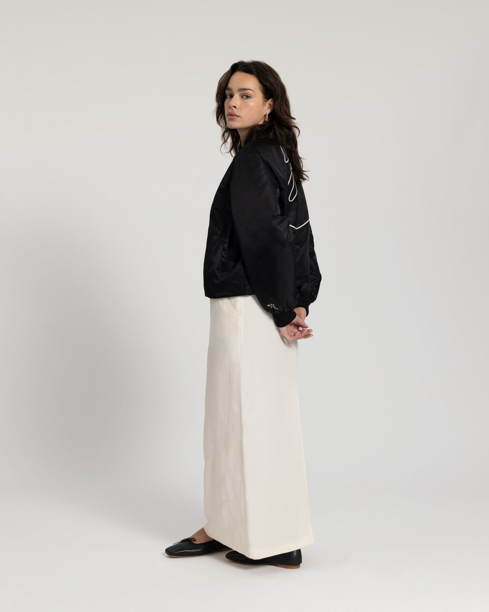 DC Swan Bomber Black