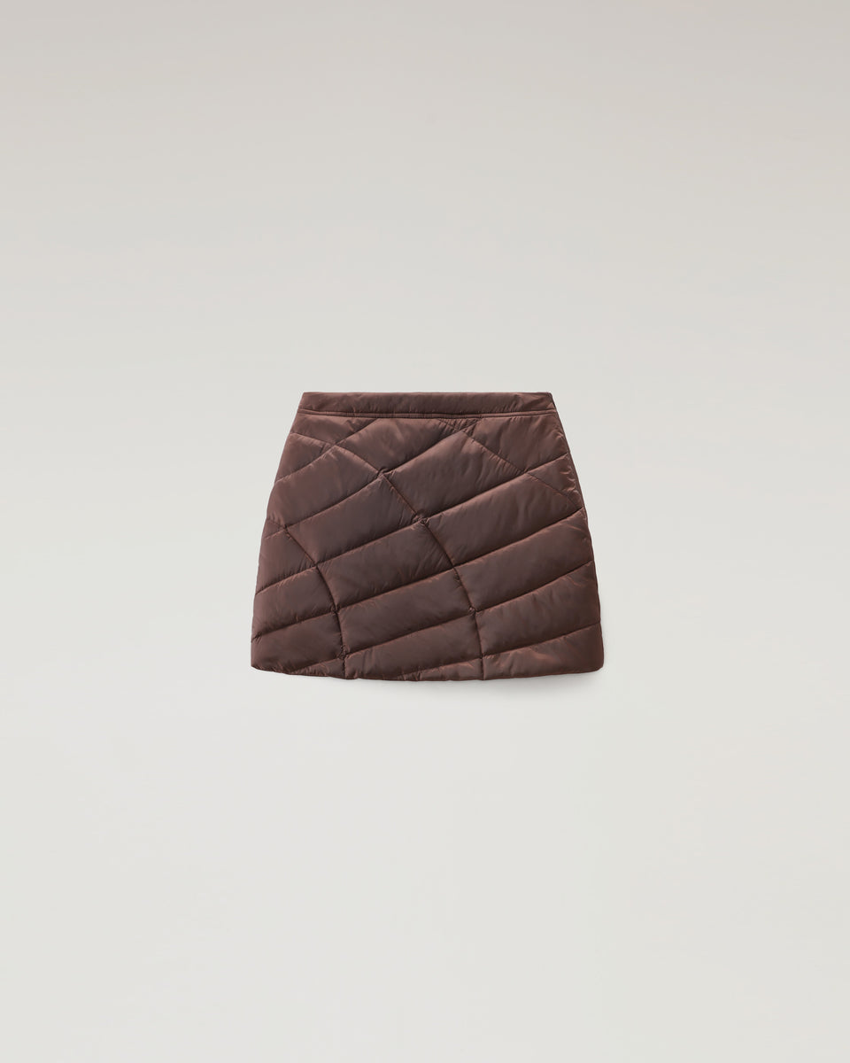 DC Quilted Mini Skirt Chocolate Brown