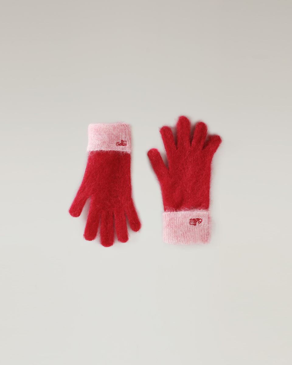 DC Hairy Gloves Cherry Red / Pink