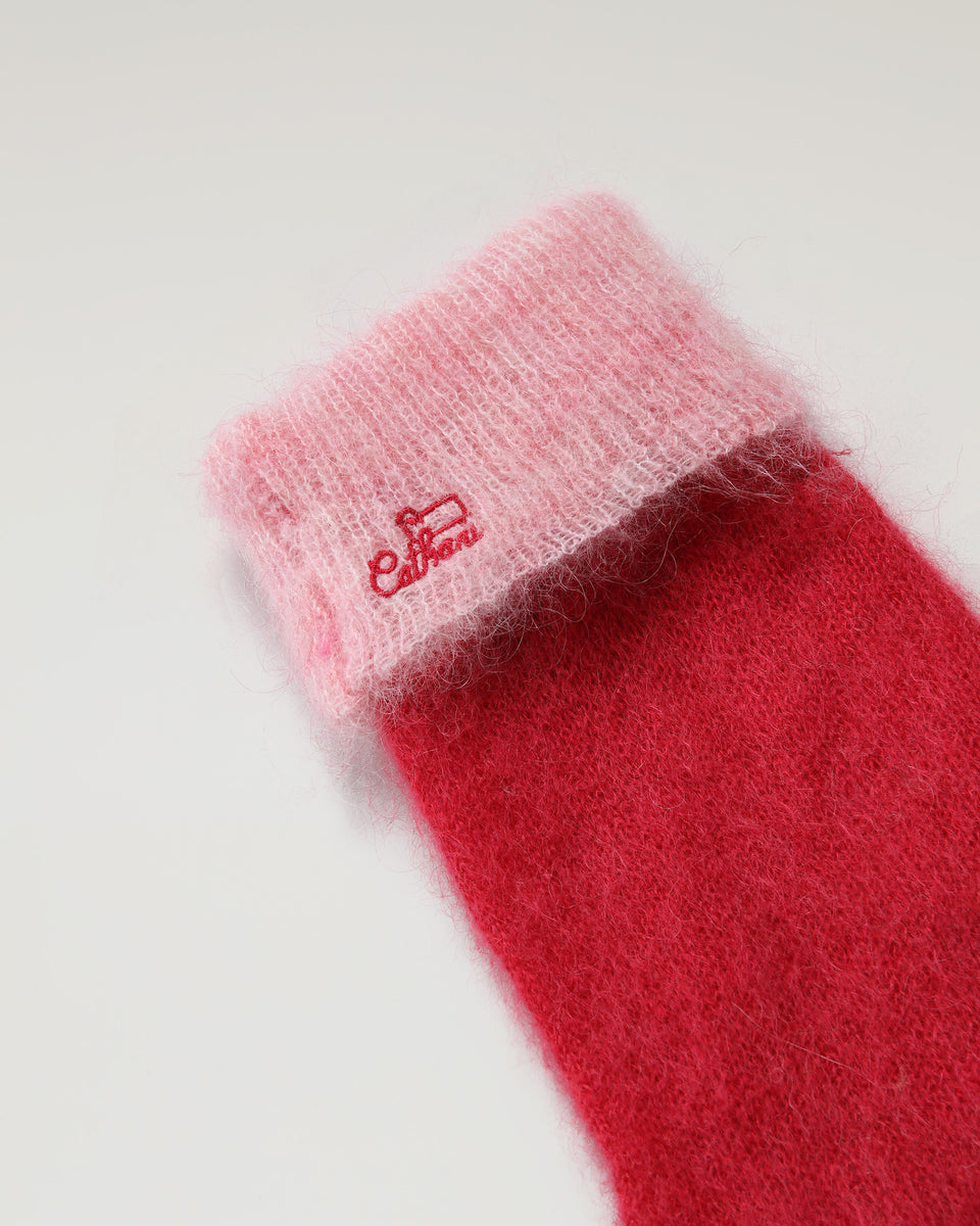 DC Hairy Gloves Cherry Red / Pink