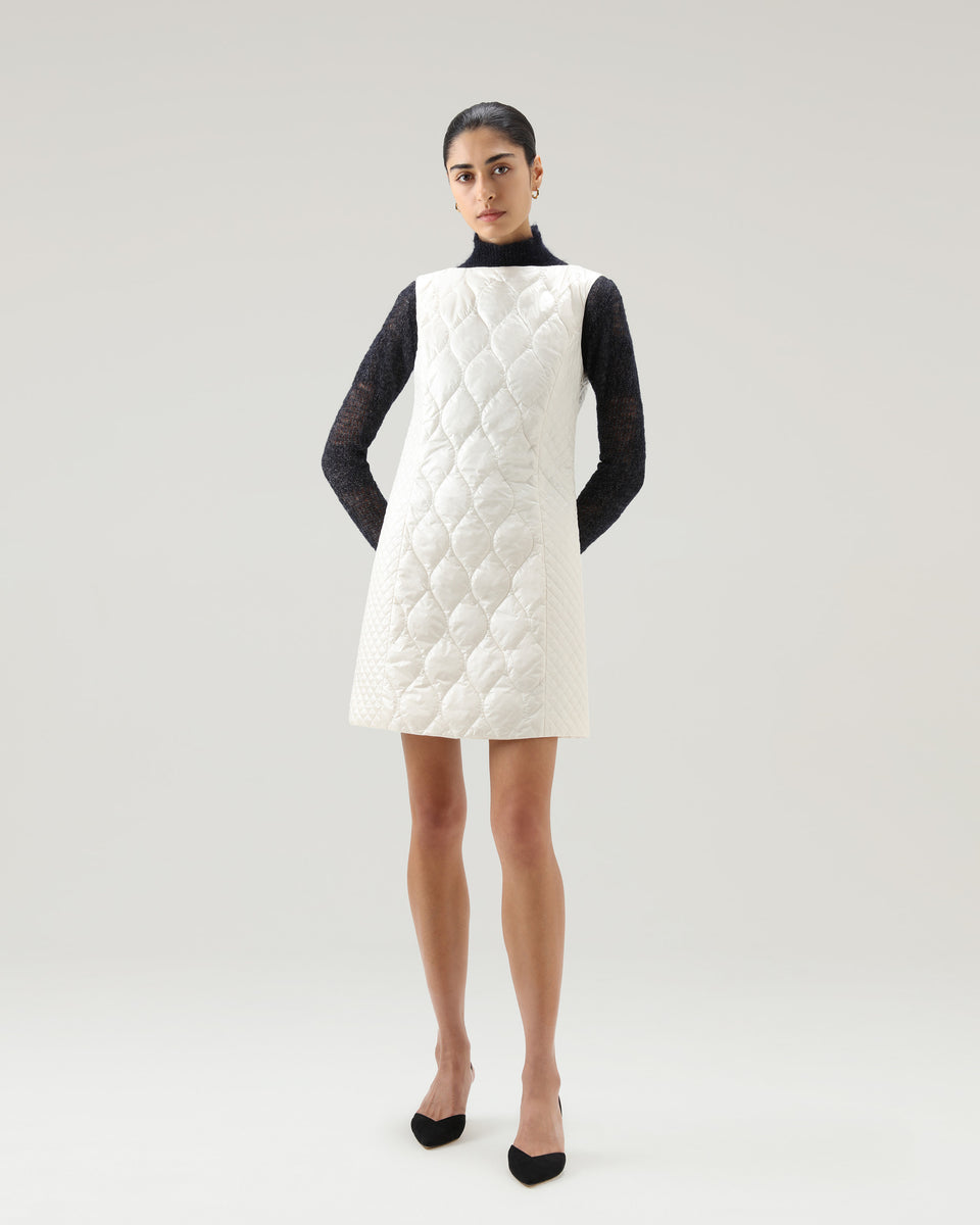DC Quilted Mini Dress Ivory