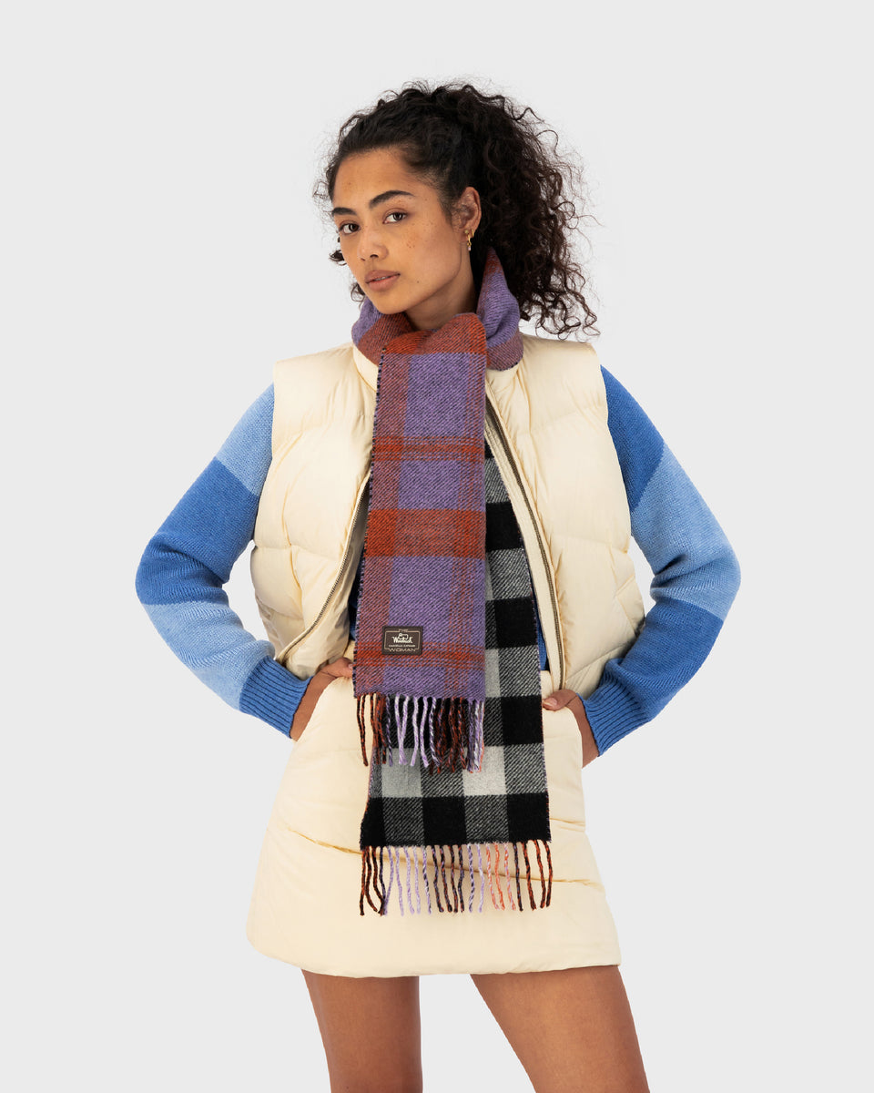 DC Double-sided Scarf Multicolor Check